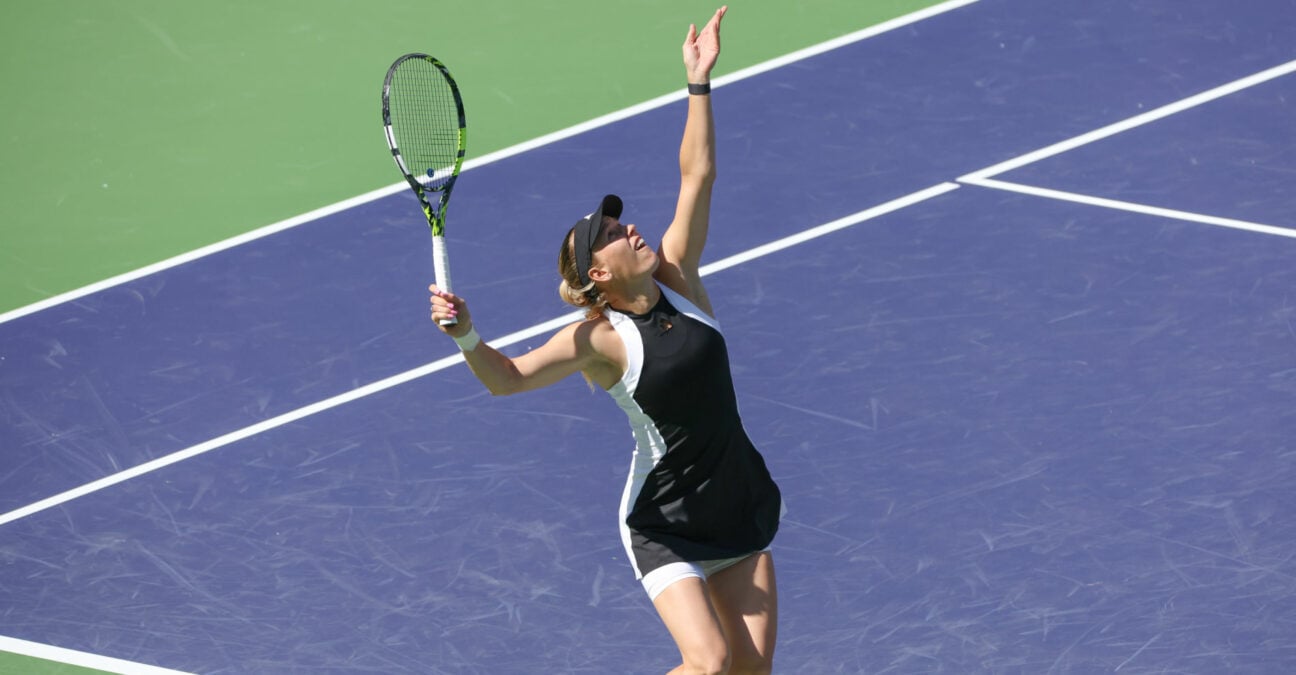 Caroline Wozniacki at Indian Wells 2024
