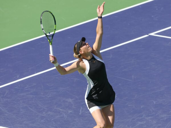 Caroline Wozniacki at Indian Wells 2024