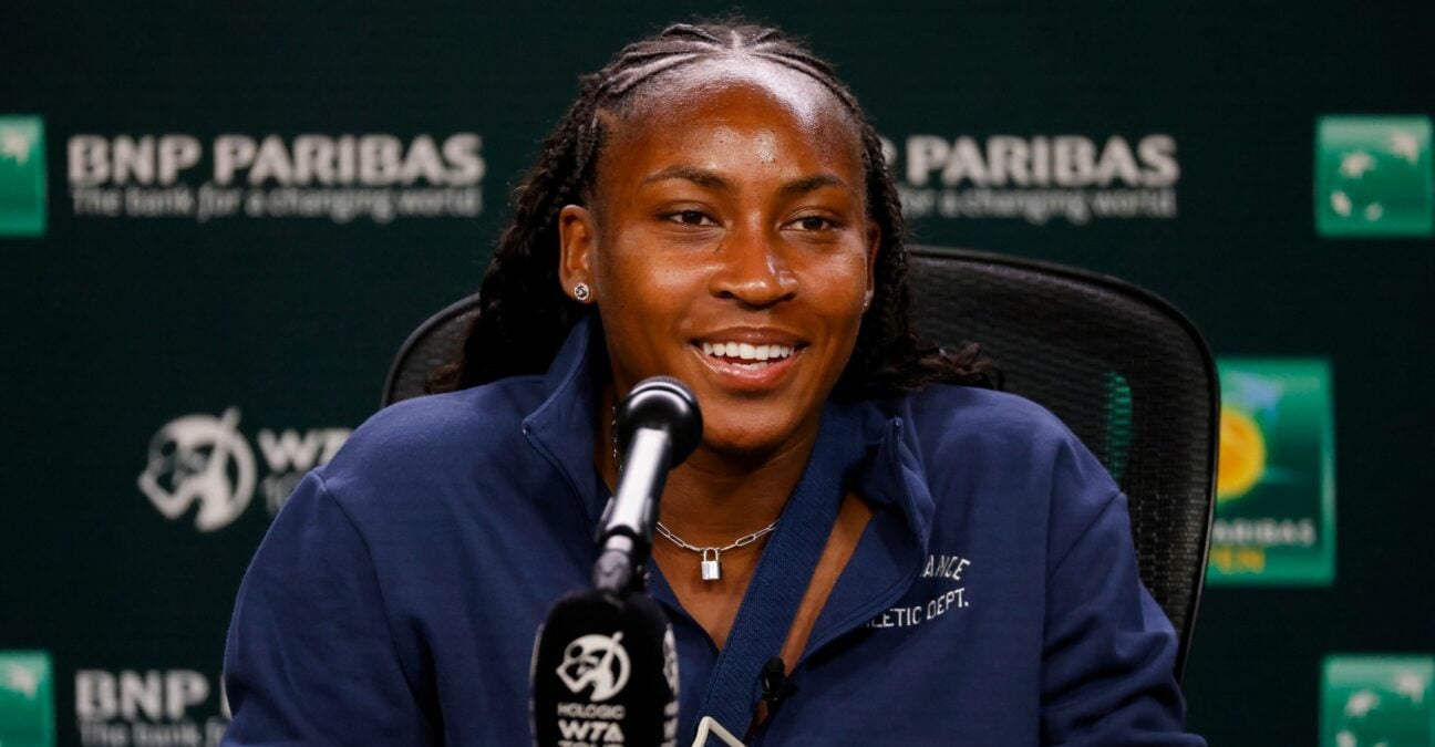 Coco Gauff smiling