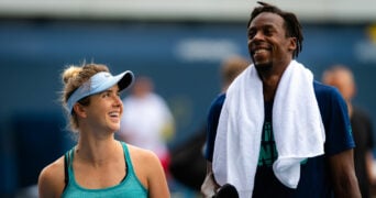 Elina Svitolina and Gael Monfils at the 2019 US Open