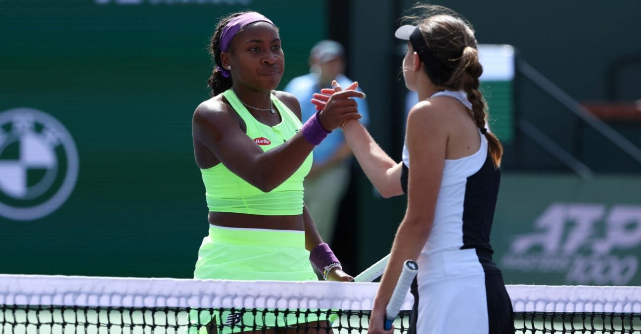 Gauff Burel 2024 Indian Wells