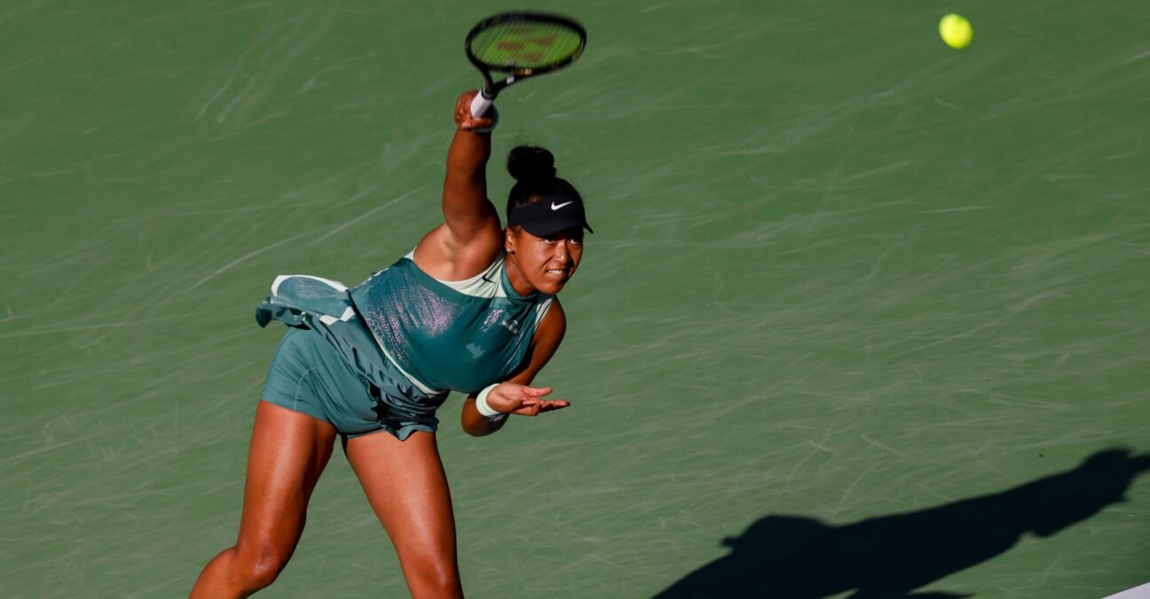Naomi Osaka serve 2024