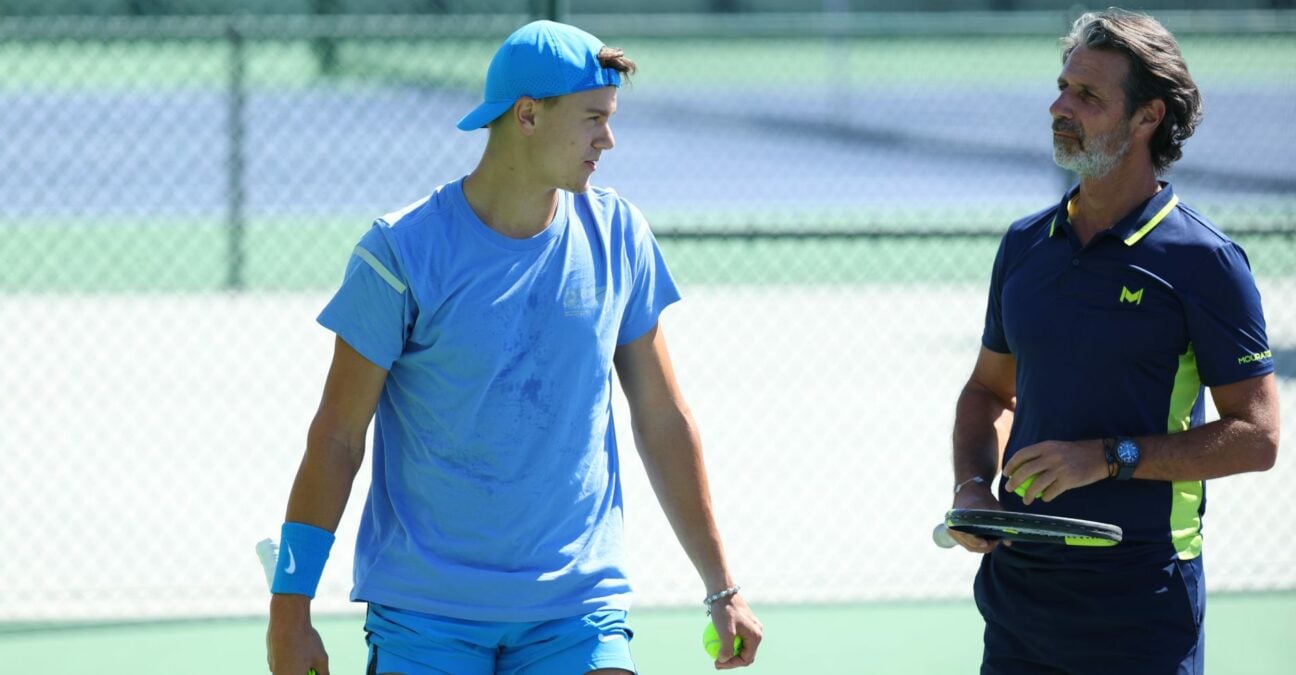 Holger Rune and Patrick Mouratoglou