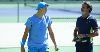 Holger Rune and Patrick Mouratoglou