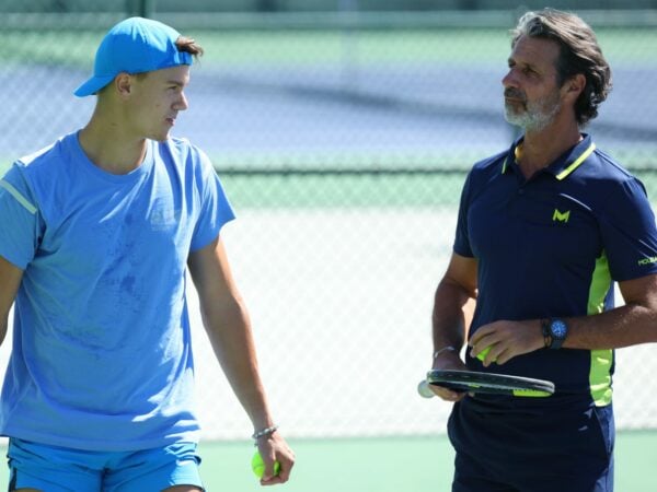 Holger Rune and Patrick Mouratoglou