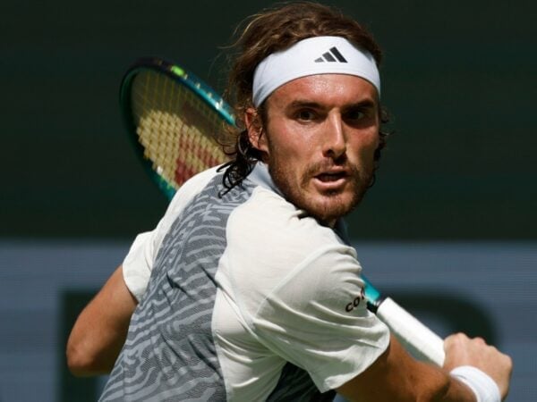 Stefanos Tsitsipas backhand IW 2024