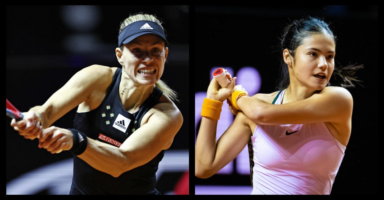 Angelique Kerber and Emma Raducanu in Stuttgart