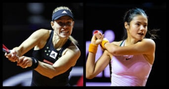 Angelique Kerber and Emma Raducanu in Stuttgart