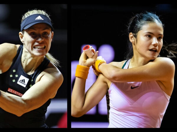 Angelique Kerber and Emma Raducanu in Stuttgart