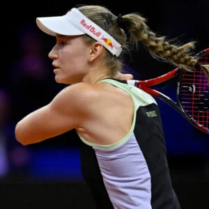 Elena Rybakina at the WTA Porsche Grand Prix in Stuttgart