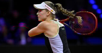 Elena Rybakina at the WTA Porsche Grand Prix in Stuttgart