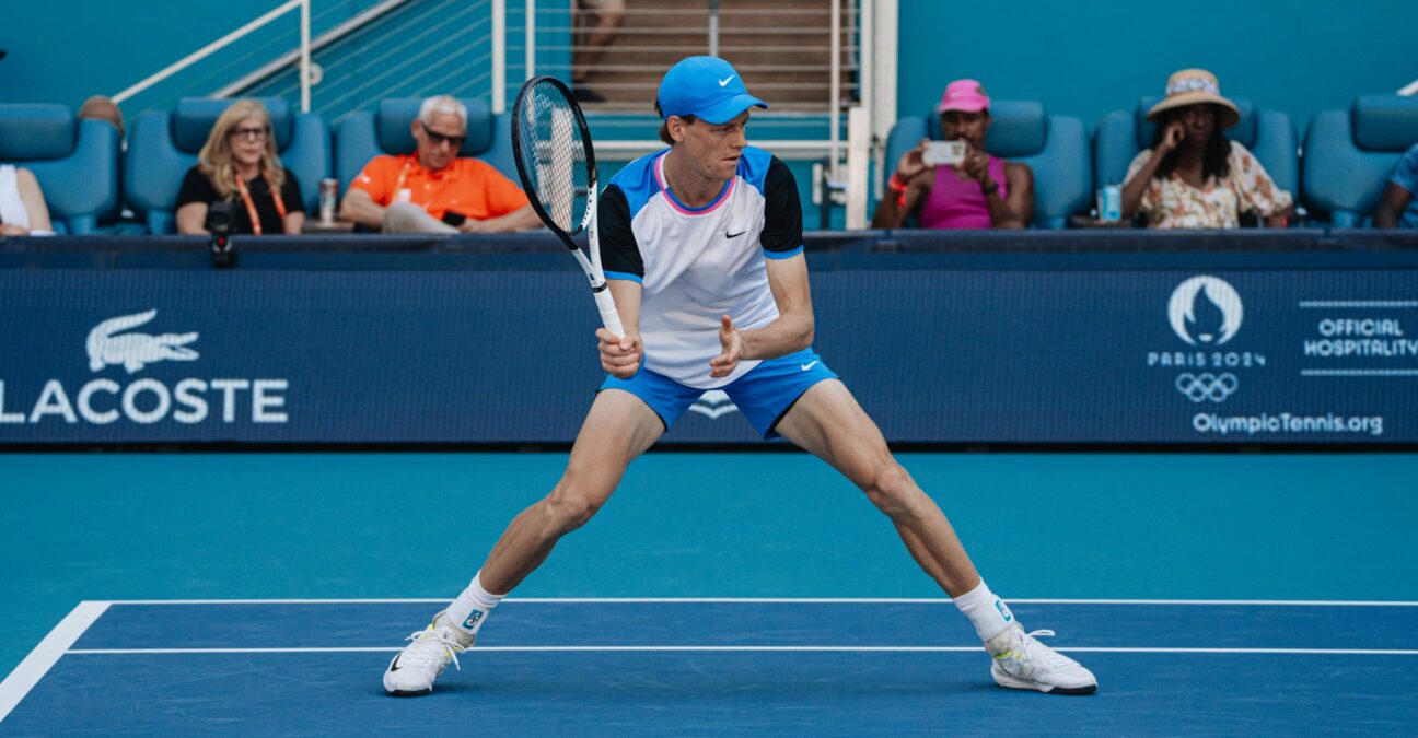 Jannik Sinner volley Miami