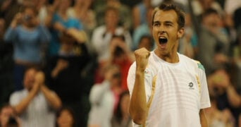 Lukas Rosol at the 2012 Wimbledon Championships