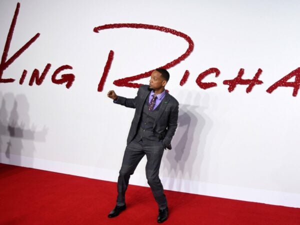 Will Smith at the premiere of the motion picture King Richard at Curzon Mayfair London