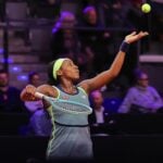 Coco Gauff serve