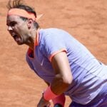 Rafa Nadal serve Rome