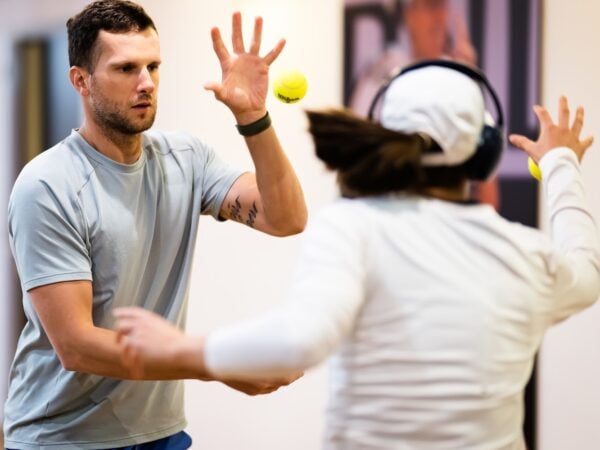 Maciej Ryszczuk, Iga Swiatek's physiotherapist, strength and conditioning coach (Zuma / Panoramic)