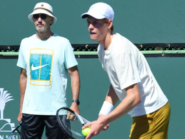 Jannik Sinner and Darren Cahill || Antoine Couvercelle / Panoramic