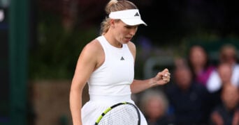 Caroline Wozniacki at Wimbledon 2024