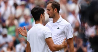 Daniil Medvedev and Carlos Alcaraz