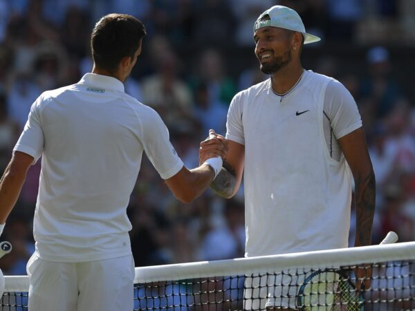 Novak Djokovic and Nick Kyrgios