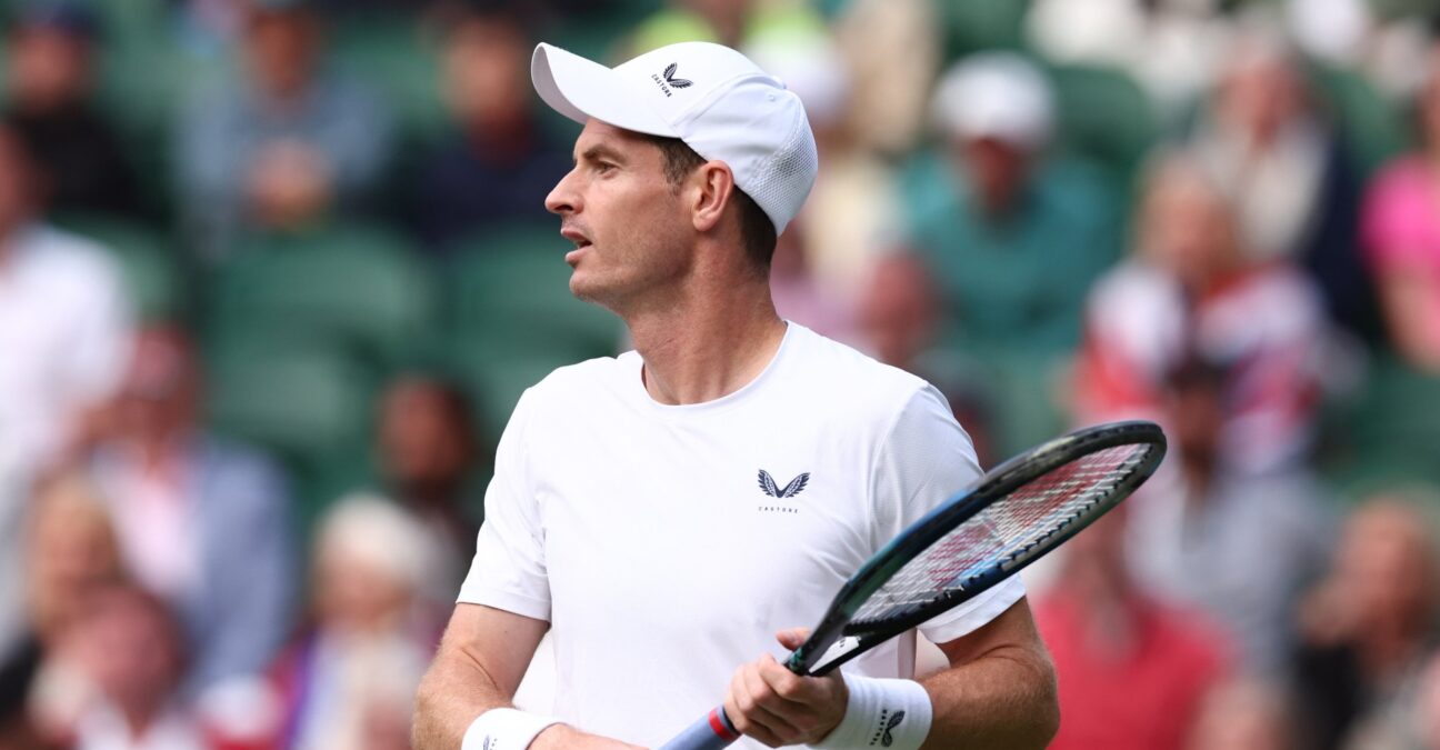 Andy Murray at Wimbledon in 2024