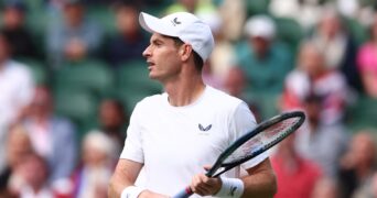 Andy Murray at Wimbledon in 2024