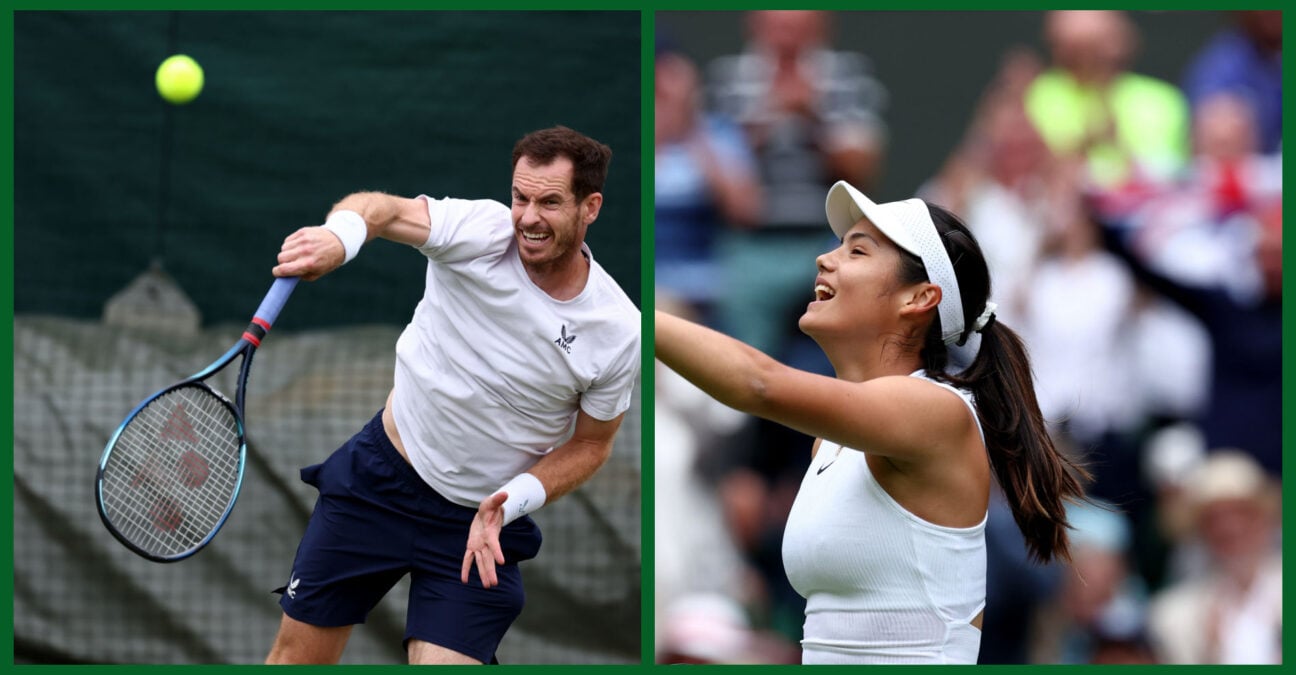 Andy Murray and Emma Raducanu