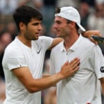 Tommy Paul and Carlos Alcaraz, QF Wimbledon 2024
