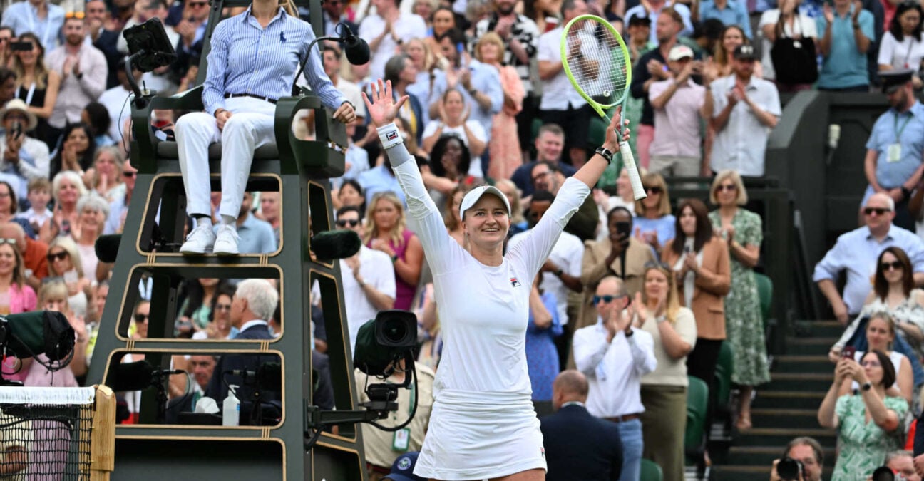 Barbora Krejcikova during Wimbledon 2024 Semi-Final