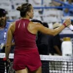 Aryna Sabalenka and Marie Bouzkova