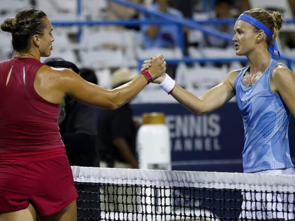 Aryna Sabalenka and Marie Bouzkova
