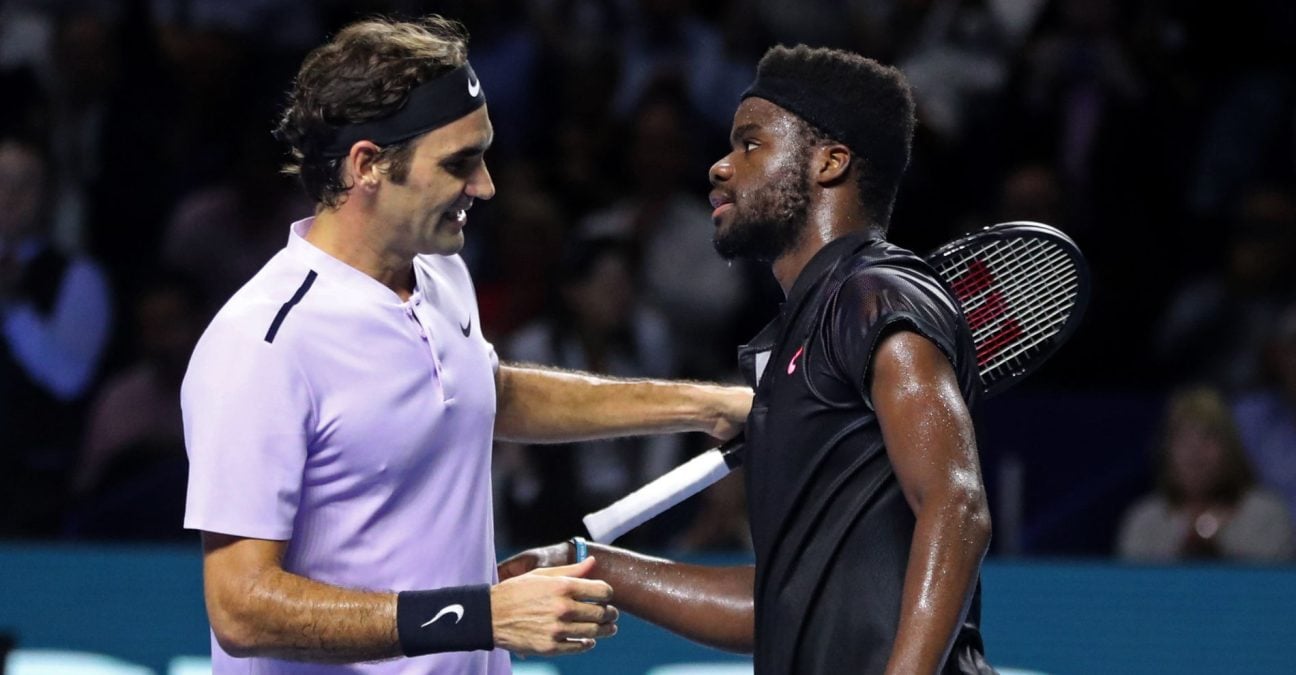 Roger Federer and Frances Tiafoe