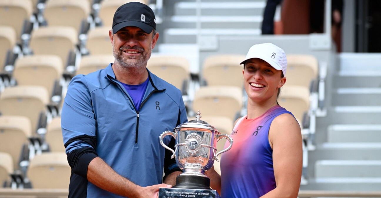 Iga Swiatek and Tomasz Wiktorowski, Roland-Garros 2024