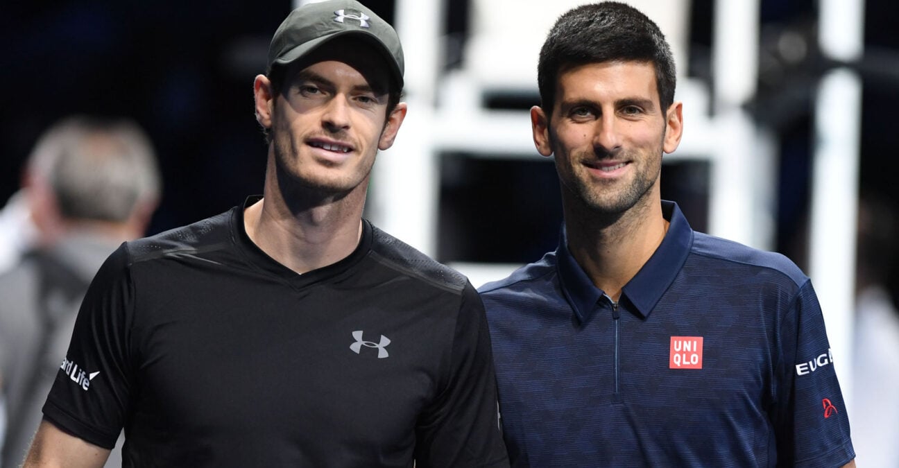 Andy Murray and Novak Djokovic at the 2026 ATP Finals