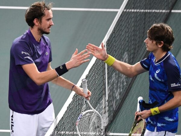 Daniil Medvedev and Alex de Minaur - Rolex Paris Masters 2022