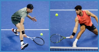 Jannik Sinner and Carlos Alcaraz, Beijing 2024