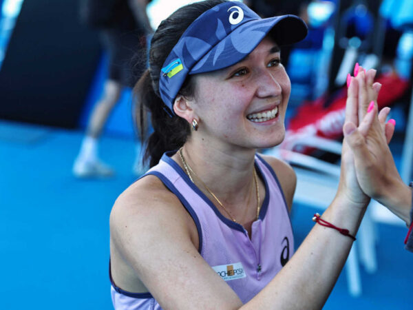 Eva Lys celebrates reaching the third round of the 2025 Australian Open