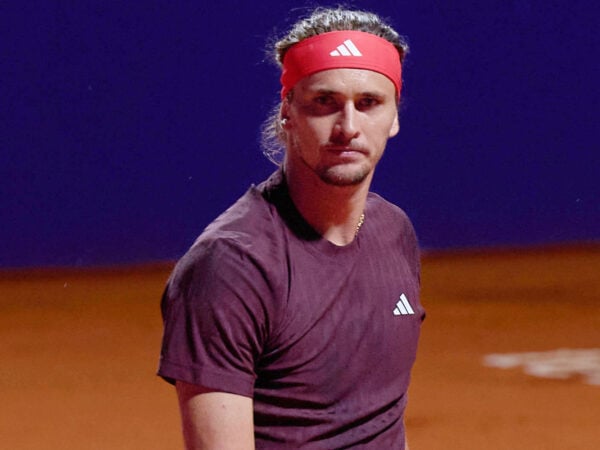 Alexander Zverev of Germany looks towards his box during the quarter finals match against Francisco Cerundolo at IEB Argentina Open 2025 at Buenos Aires Lawn Tennis Club February 14, 2025 in Buenos Aires, Argentina. Photo by Camilla Stolen, Imago Buenos Aires Argentina L1120683