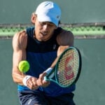 March 03, 2025 Alex de Minaur from Australia during his practice session at the BNP Paribas Open in Indian Wells, CA.