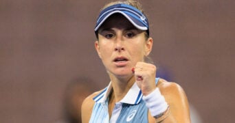 September 1, 2023, Flushing Meadows, New York, USA: Belinda Bencic during Day 5 of the 2023 US Open held at the USTA Billie Jean King National Tennis Center on Friday September 1, 2023 in the Flushing neighborhood of the Queens borough of New York City. Belinda Bencic defeats Lin Zhu on Day 5 of the 2023 U.S. Open Tennis.
