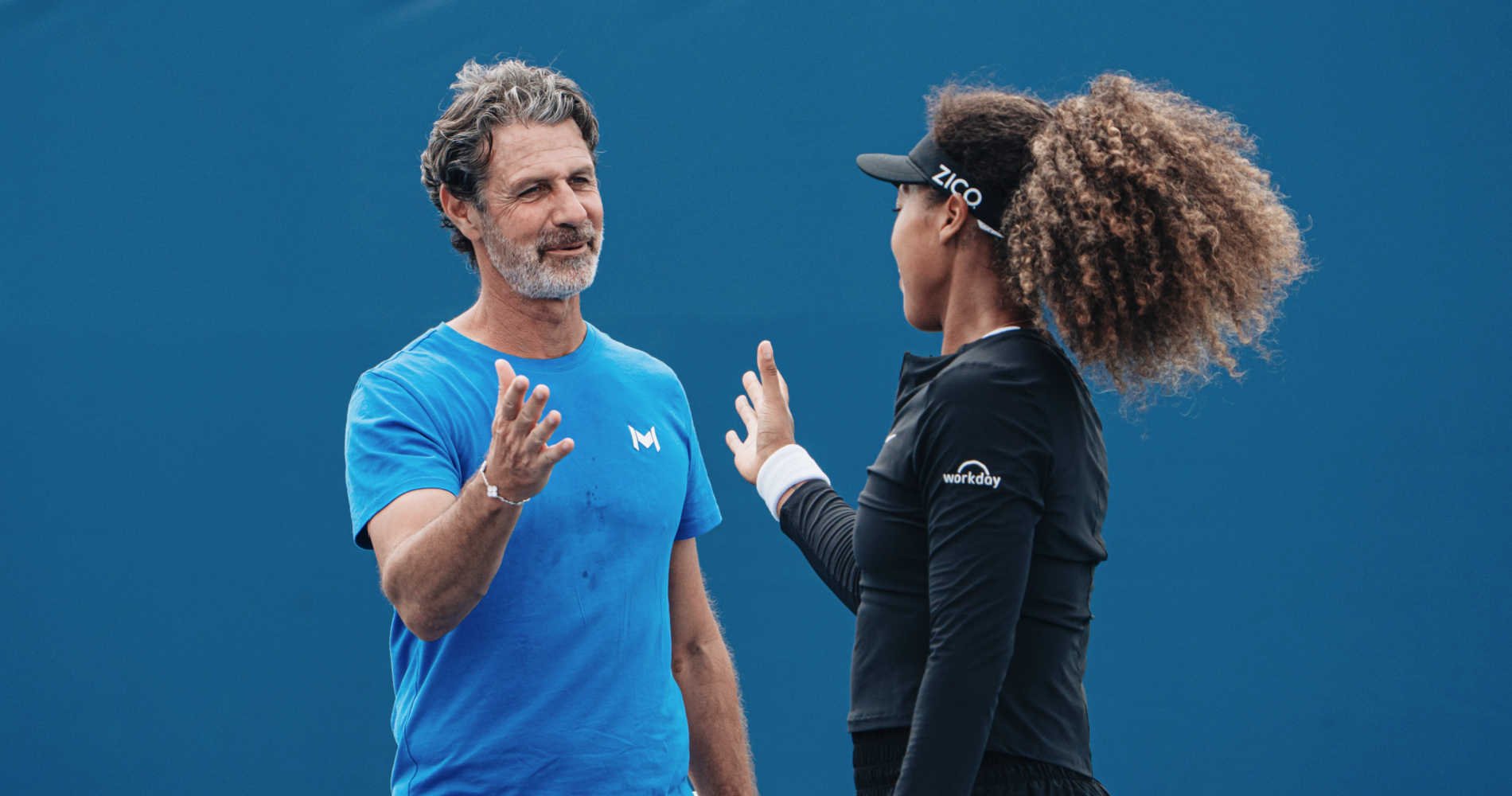 Patrick Mouratoglou and Naomi Osaka, Miami 2025
