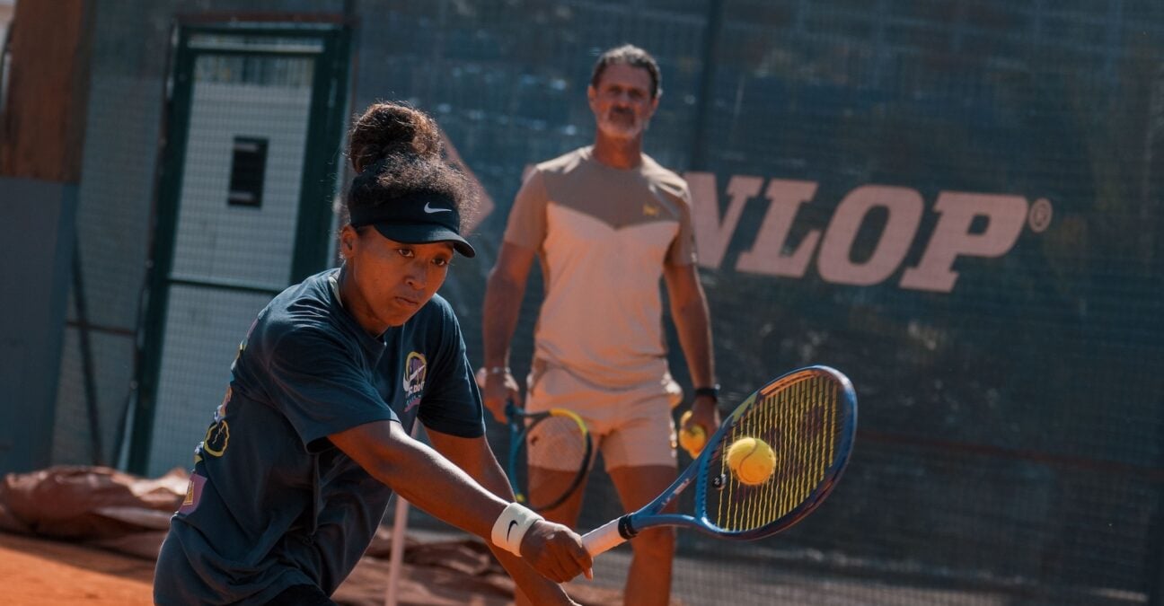 Naomi Osaka and Patrick Mouratoglou (@MouratoglouTennisAcademy)