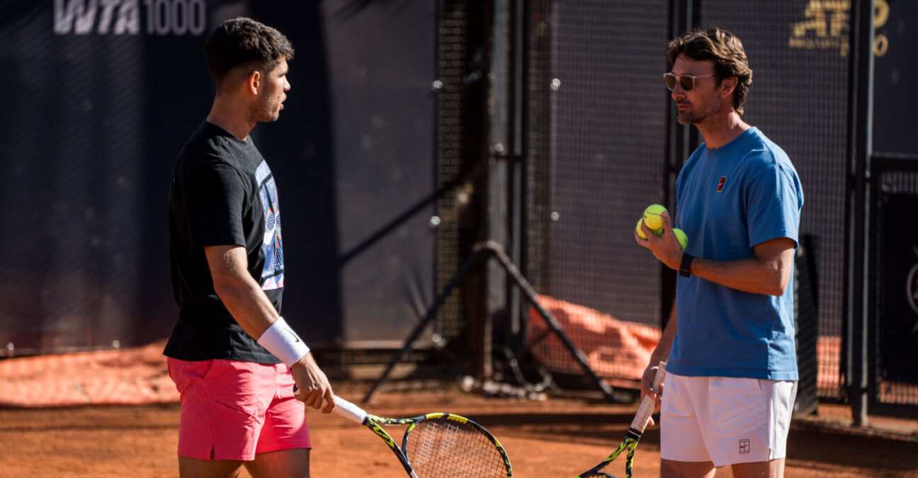 Carlos Alcaraz and Juan Carlos Ferrero, Rome 2025