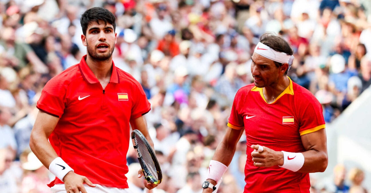 Carlos Alcaraz and Rafael Nadal, 2024