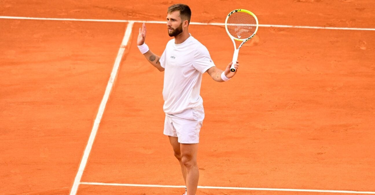 Corentin Moutet, Roland-Garros 2025 | © Dante Badano / Psnewz