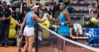 Viktoria Golubic and Naomi Osaka, Rome 2025