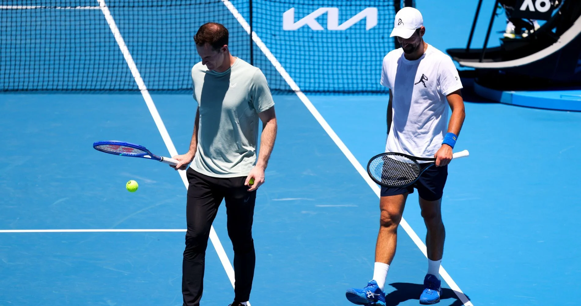 Novak Djokovic and Andy Murray - Open d'Australie 2025