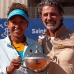 Naomi Osaka and Patrick Mouratoglou, Saint Malo 2025