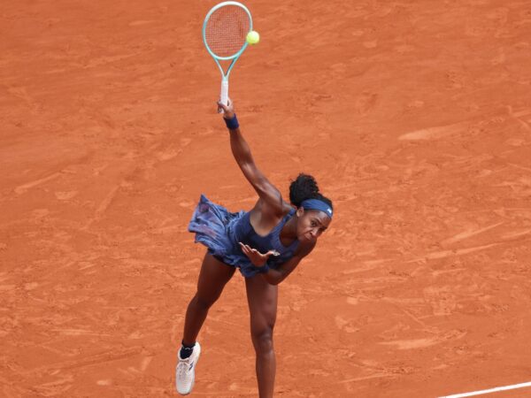 Coco Gauff serve RG 2025